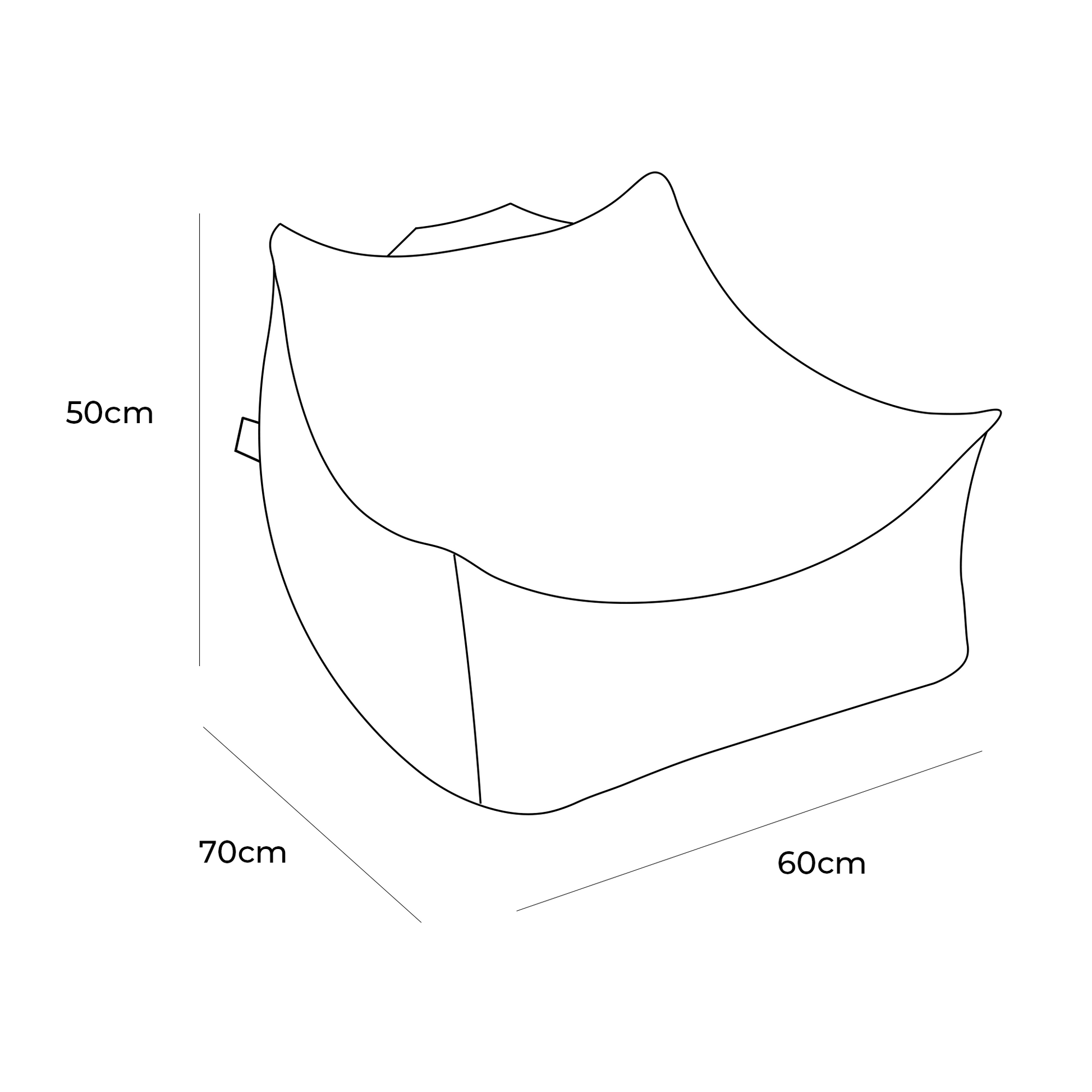 Poefje Voor Kinderen Witte Zachtebekleding Duurzaam by MeowBaby