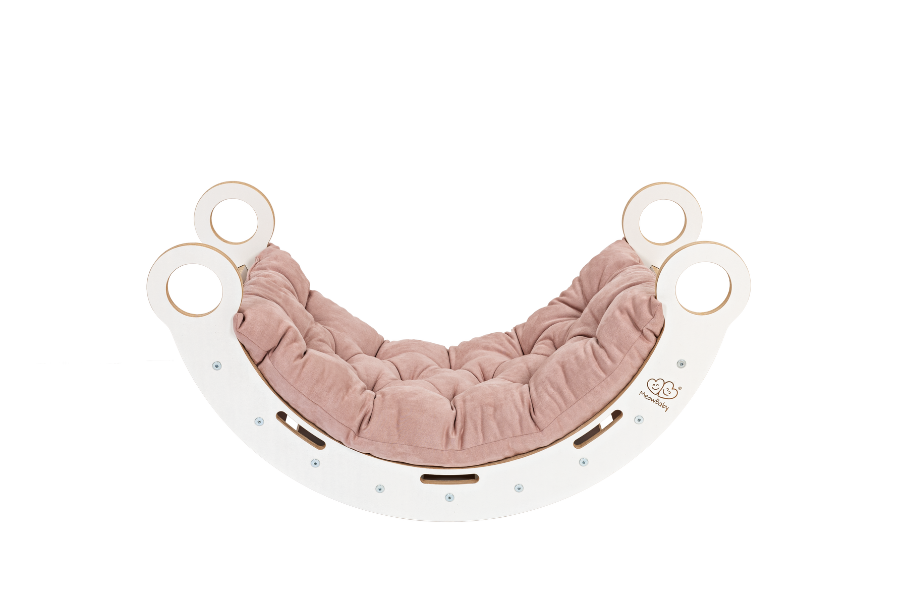 Witte Houten Droomschommelstoel Kussen Glijbaan Klein by MeowBaby