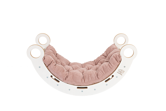 Houten Droomschommel Met Kussen Glijbaan Kinderversie by MeowBaby