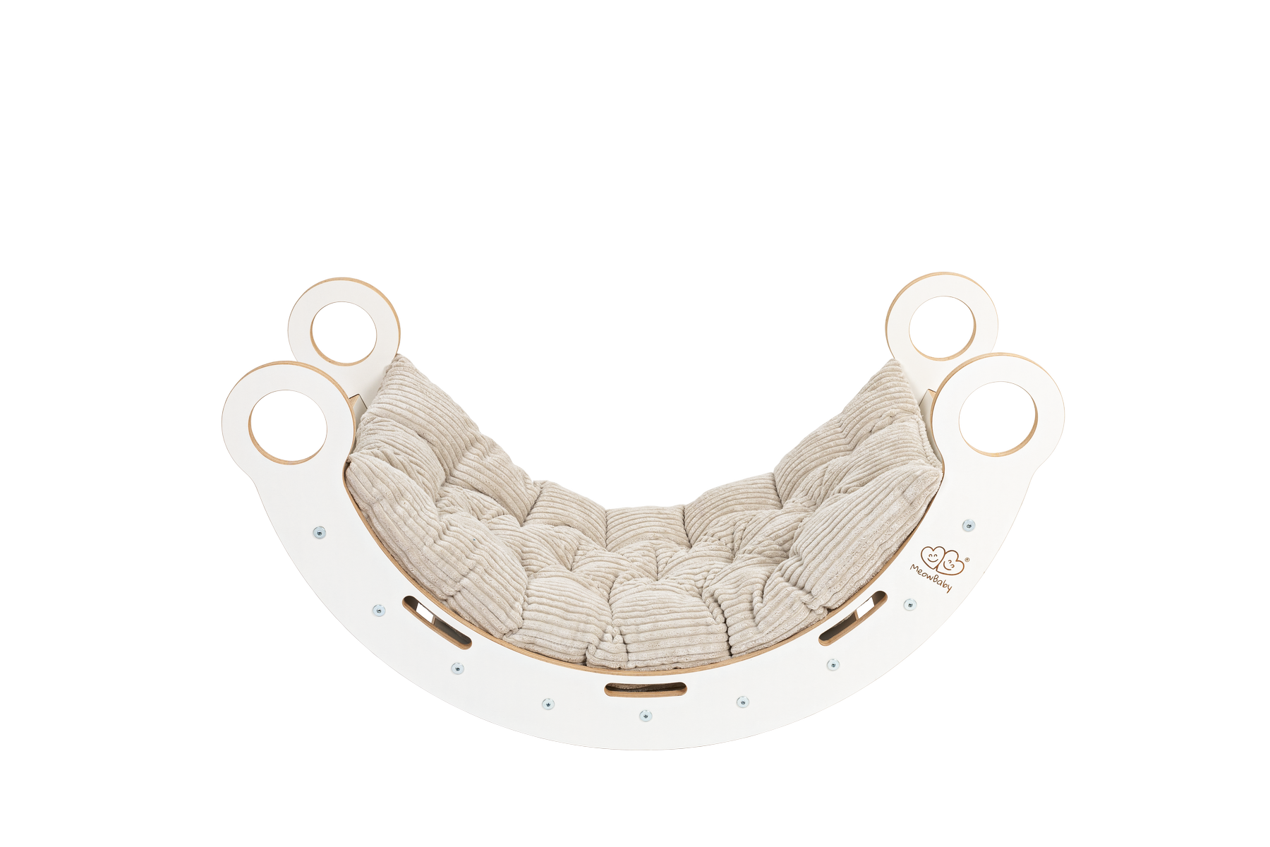 Houten Droomschommel Met Kussen Glijbaan Kinderversie by MeowBaby