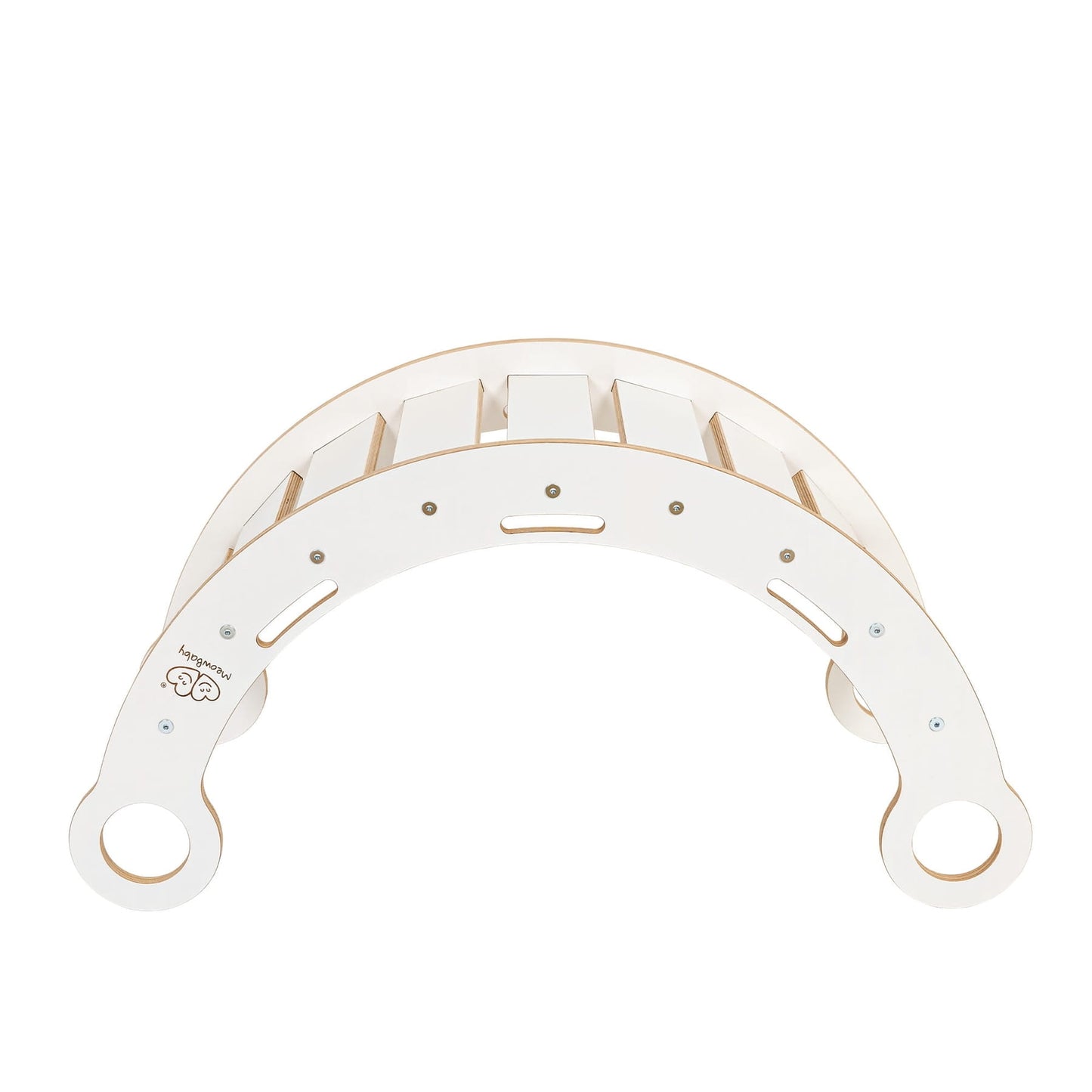 Witte Houten DroomSchommel Met Kussen Glijbaan Ladder by MeowBaby