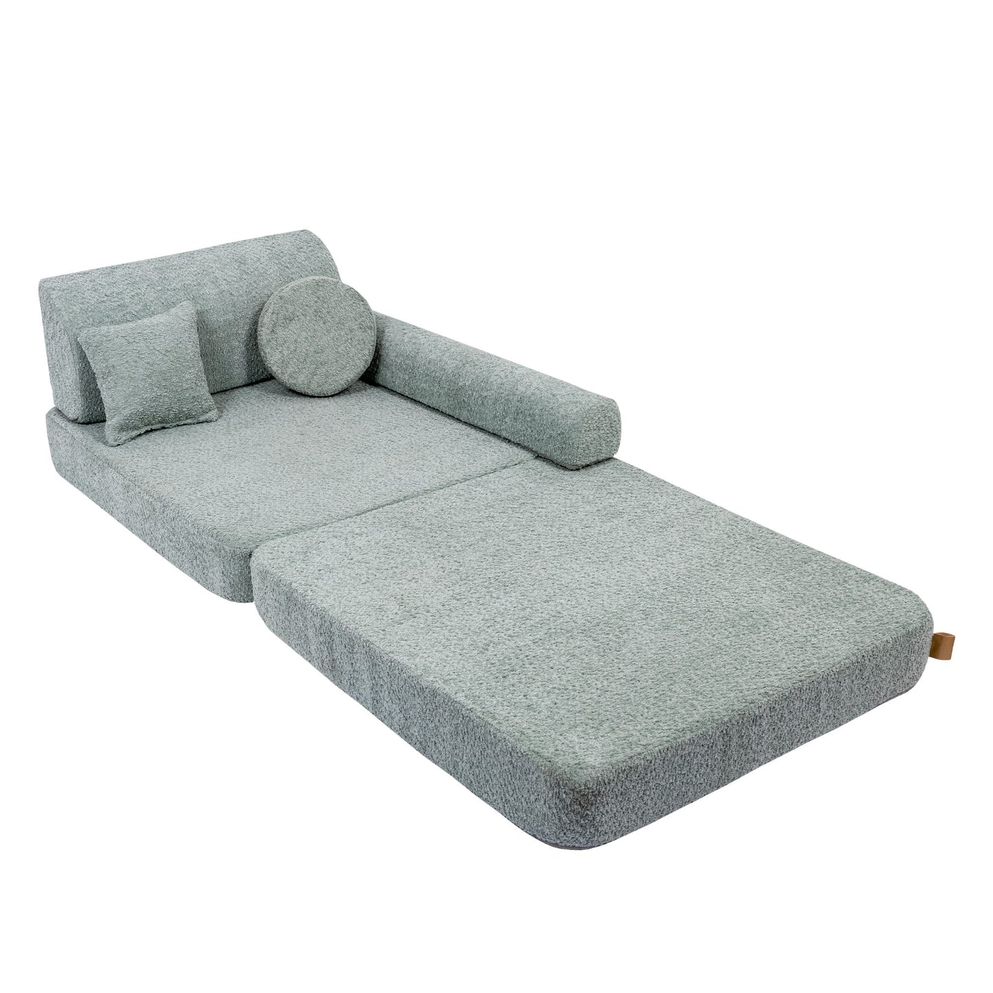 Modulair Kinderbank Premium Bouclé Muntkleur Bekleding by MeowBaby