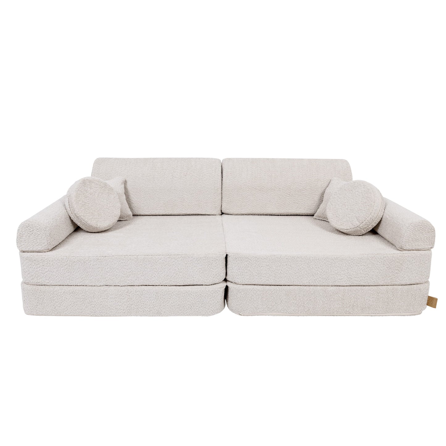 Modulaire Kinderbank Bouclé Champagnekleur Zithoek Luxe by MeowBaby
