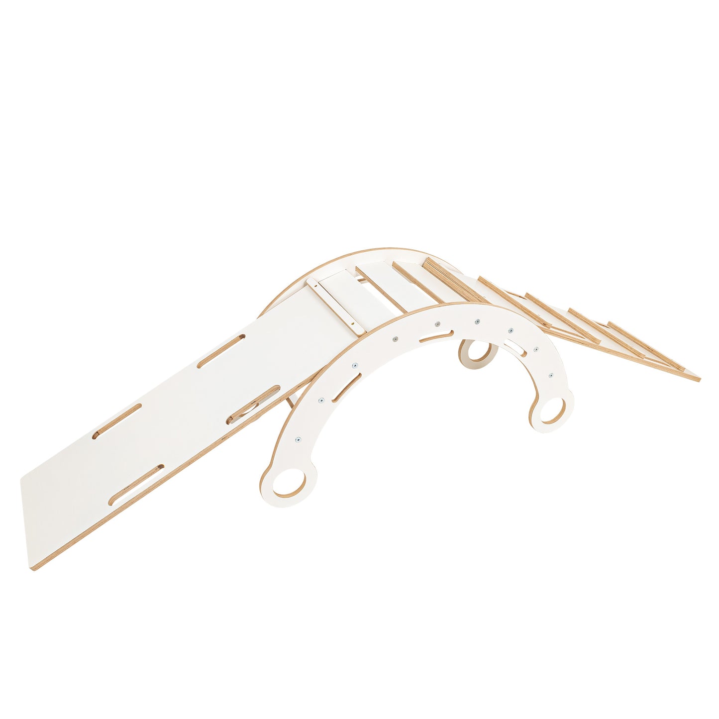 Houten Droomschommelstoel Met Kussen Glijbaan Ladder by MeowBaby