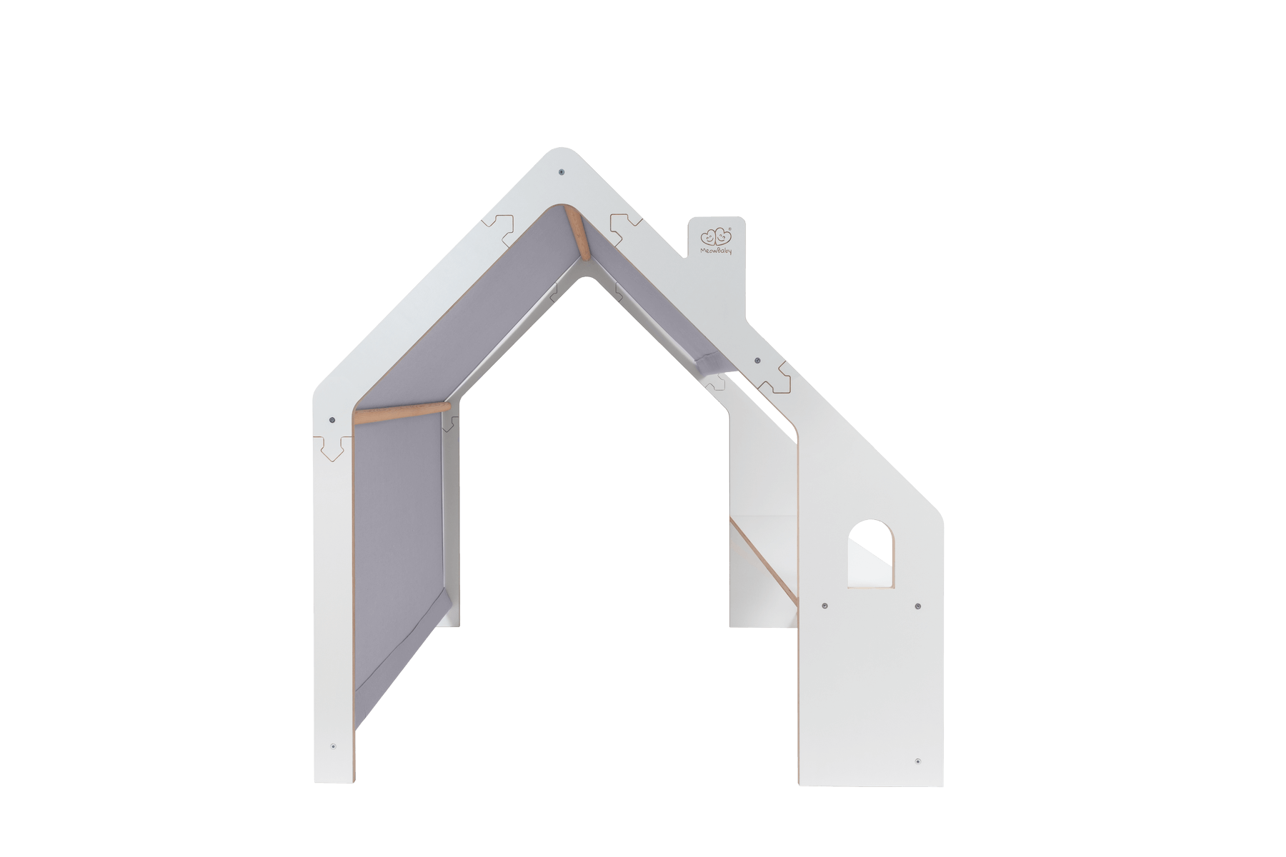 HoutenSpeel Speelhuis WitMet BlauweDak Decoratie Kinderen by MeowBaby