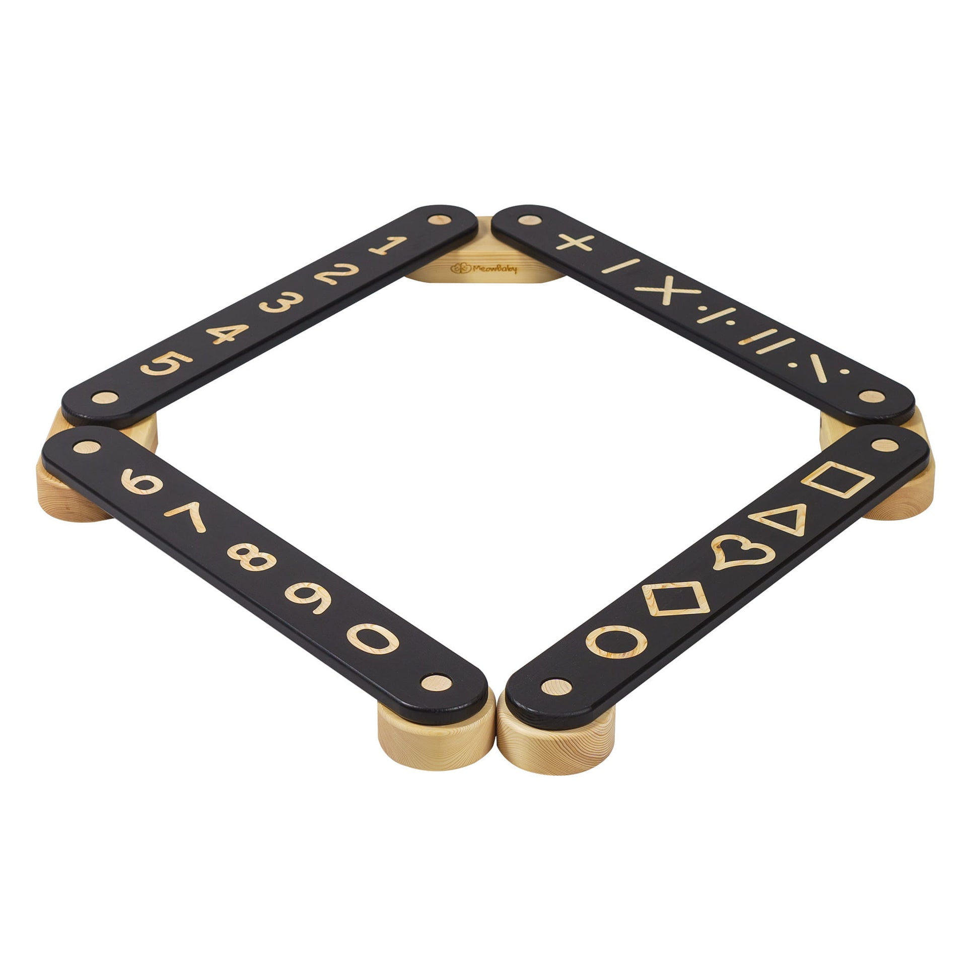 Houten Evenwichtsbalk Vier Elementen Educatief Leerzaam by MeowBaby