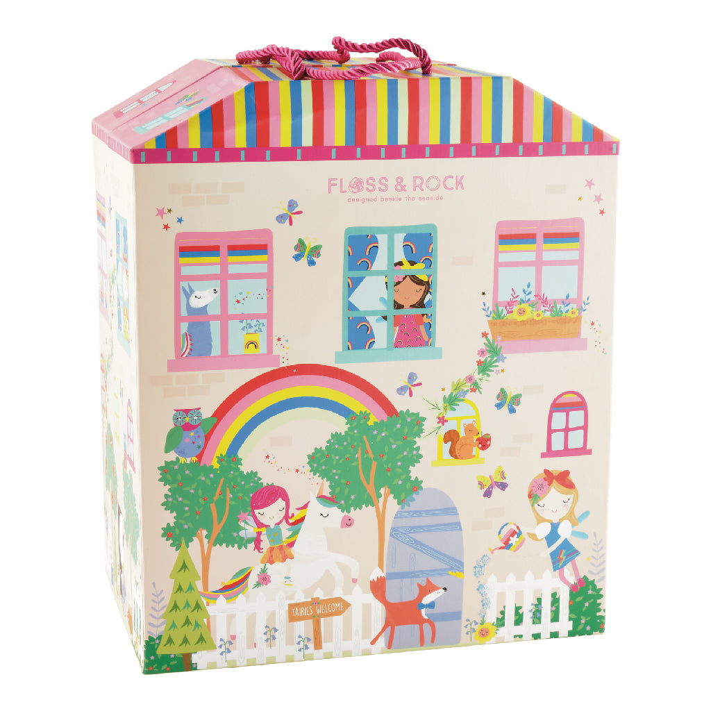 Houten Speelbox Regenboogelf Speelset Exclusief Kinderpakket by Floss & Rock