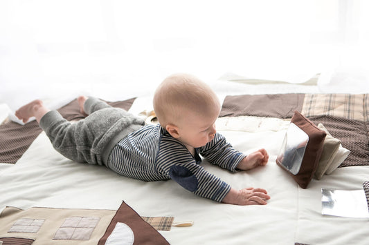 Textiel Babyspeelgoed Kussenstapel Spiegel Geluiden by Karloova