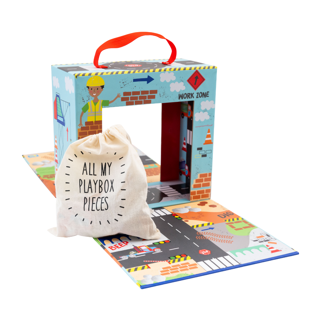 Houten Speelbox Constructie Speelset Met Verkeerslichten by Floss & Rock