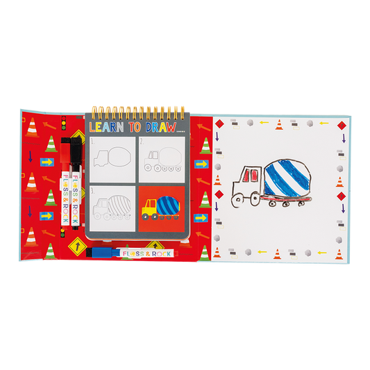Tekenset Constructie Drooguitwisbare Stiften Leerzaam by Floss & Rock