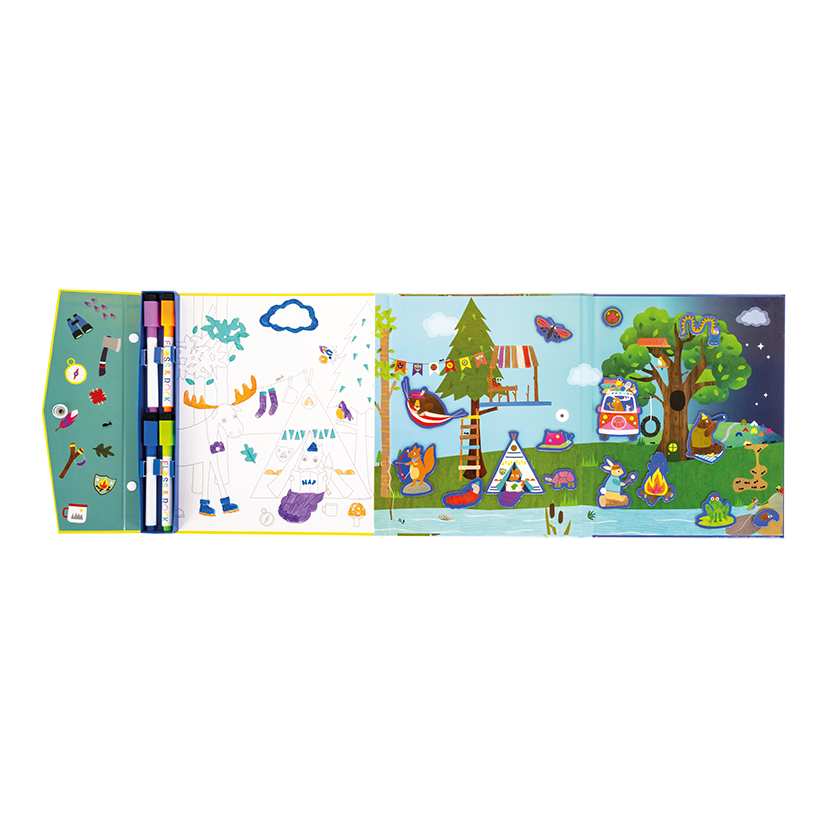 Magnetische Speelset Avontuur Puzzels Kleurstiften by Floss & Rock