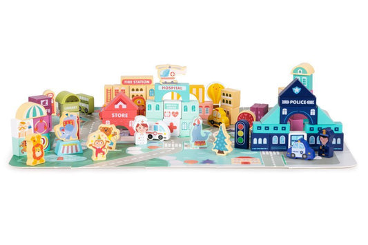 Houten Bouwblokken Voor Stadsbouwsets Educatieve Collectie by ECOTOYS