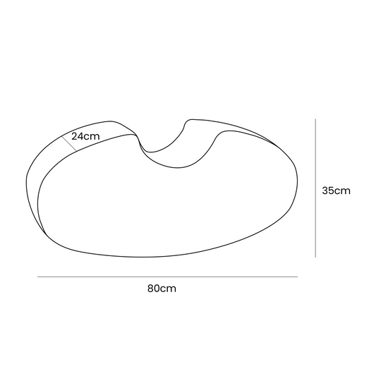 Bonenvormige Schuimmodule Wit Bouclé Speelvorm Kinderen by MeowBaby