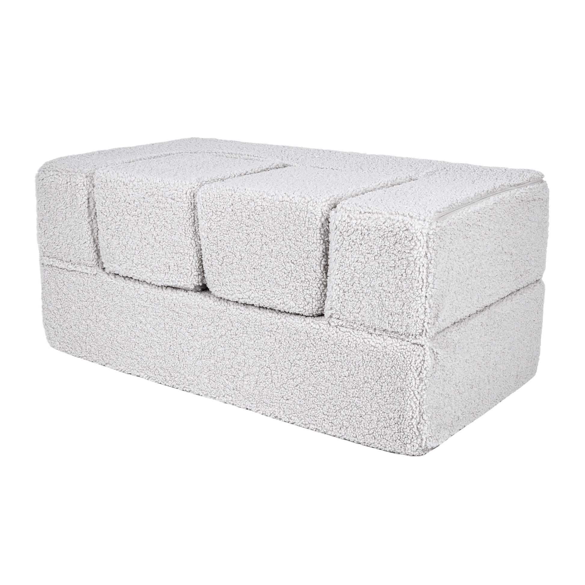 Kubus Kinderbank Zacht Wit Comfortabel Kindvriendelijk by MeowBaby