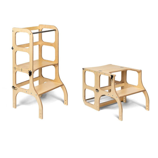 Houten Ombouwbare Helpertoren Tafel Montessori Leerzaam by Ette Tete
