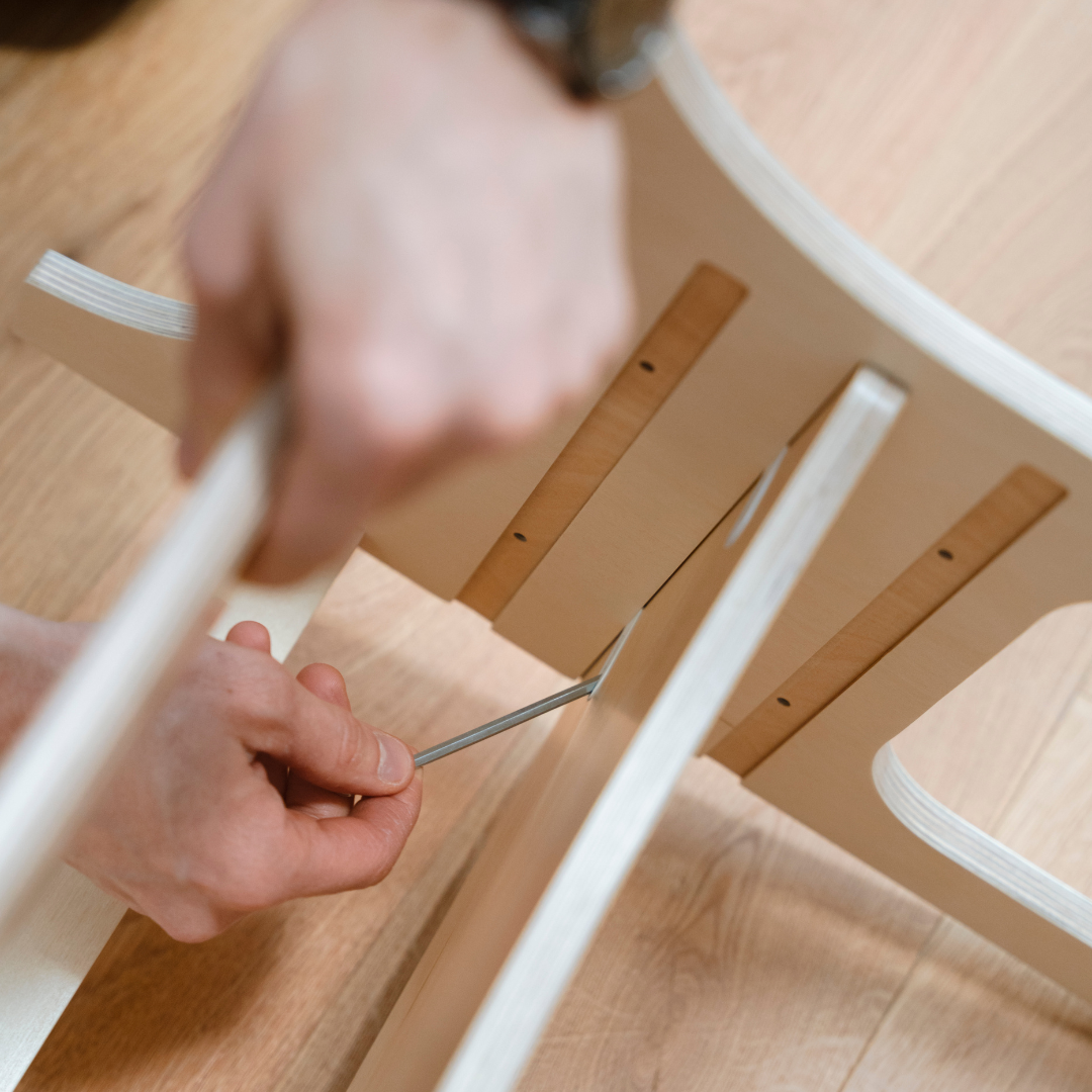 Verstelbare Opstapkruk Montessorimethode Wit Kinderen by Ette Tete