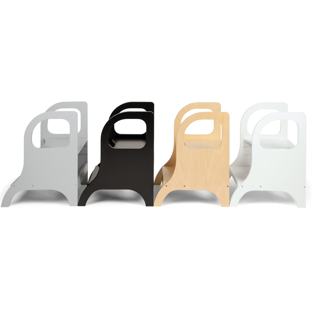 Verstelbare Opstapkruk Montessorimethode Wit Kinderen by Ette Tete