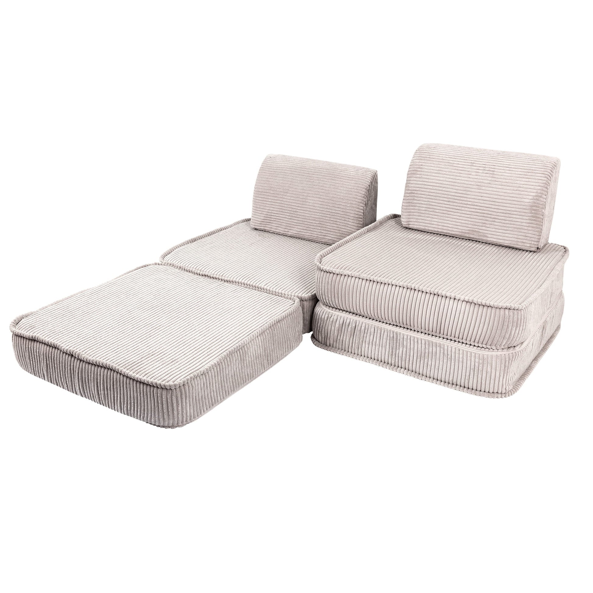 Modulair Kinderbankje Luxe Zitcomfort Ecru Exclusief by MeowBaby