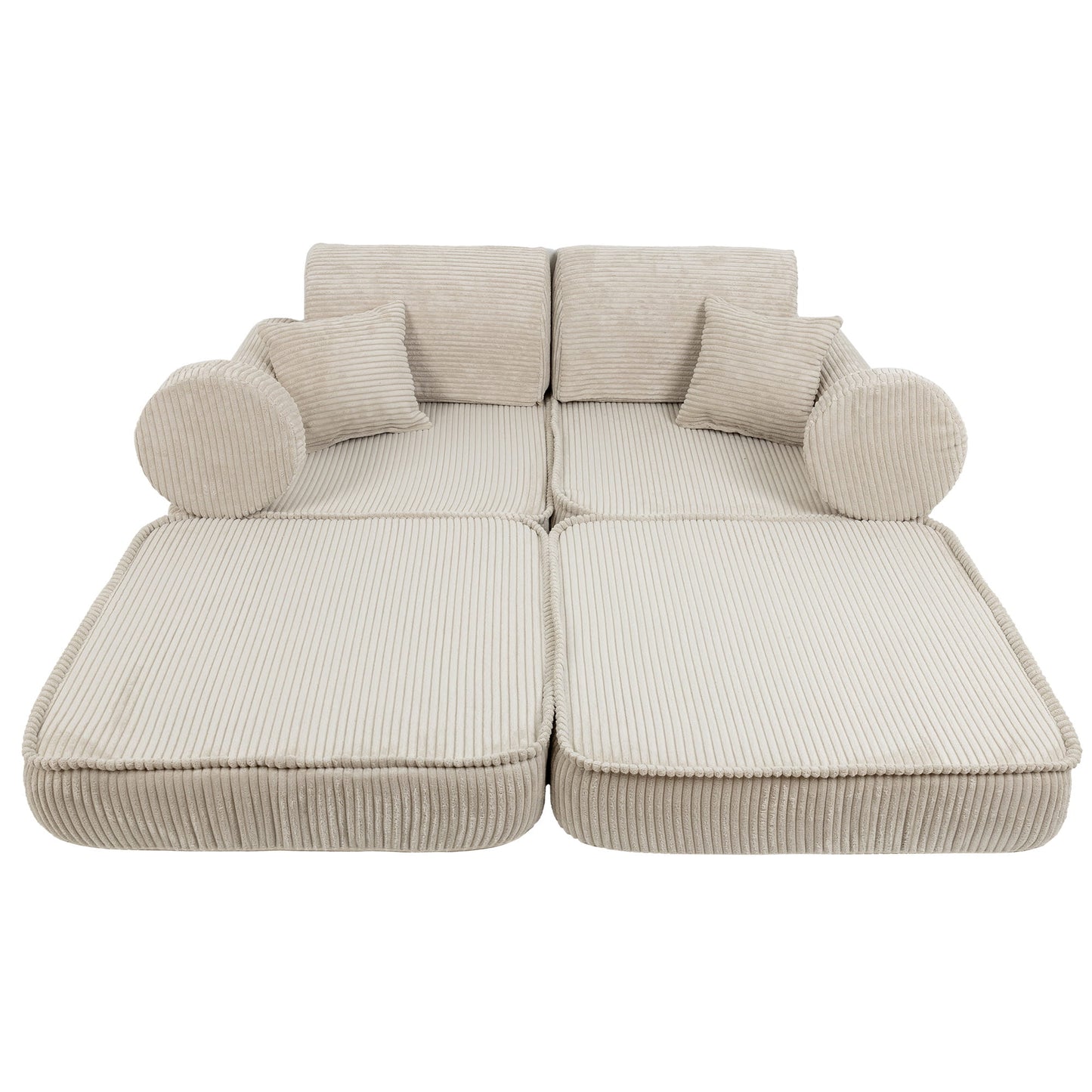 Modulaire Kinderbank Ecru Esthetisch Comfort Ontspannen by MeowBaby
