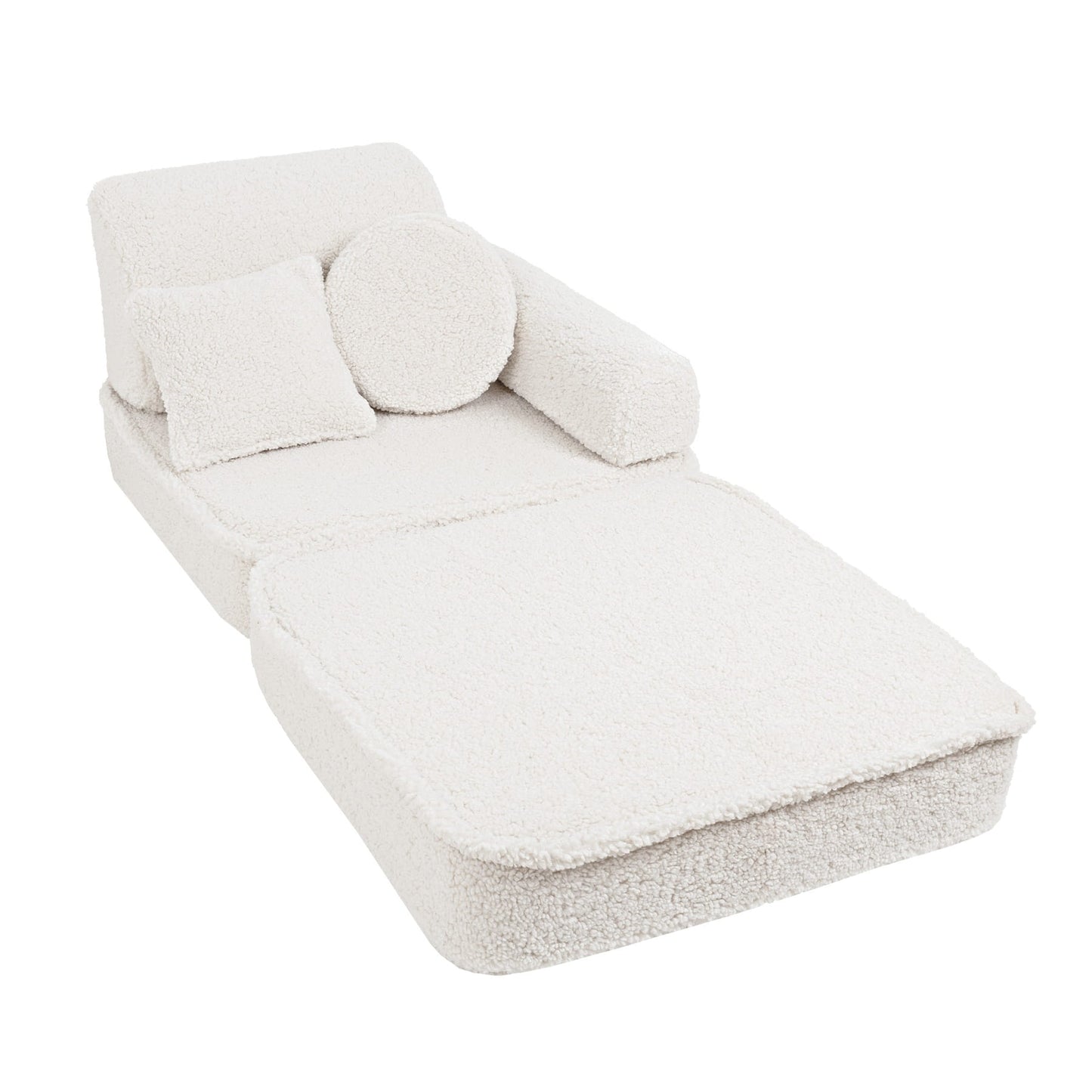 Modulaire Kinderbank Bearly Crèmekleur Zacht Comfortabel by MeowBaby