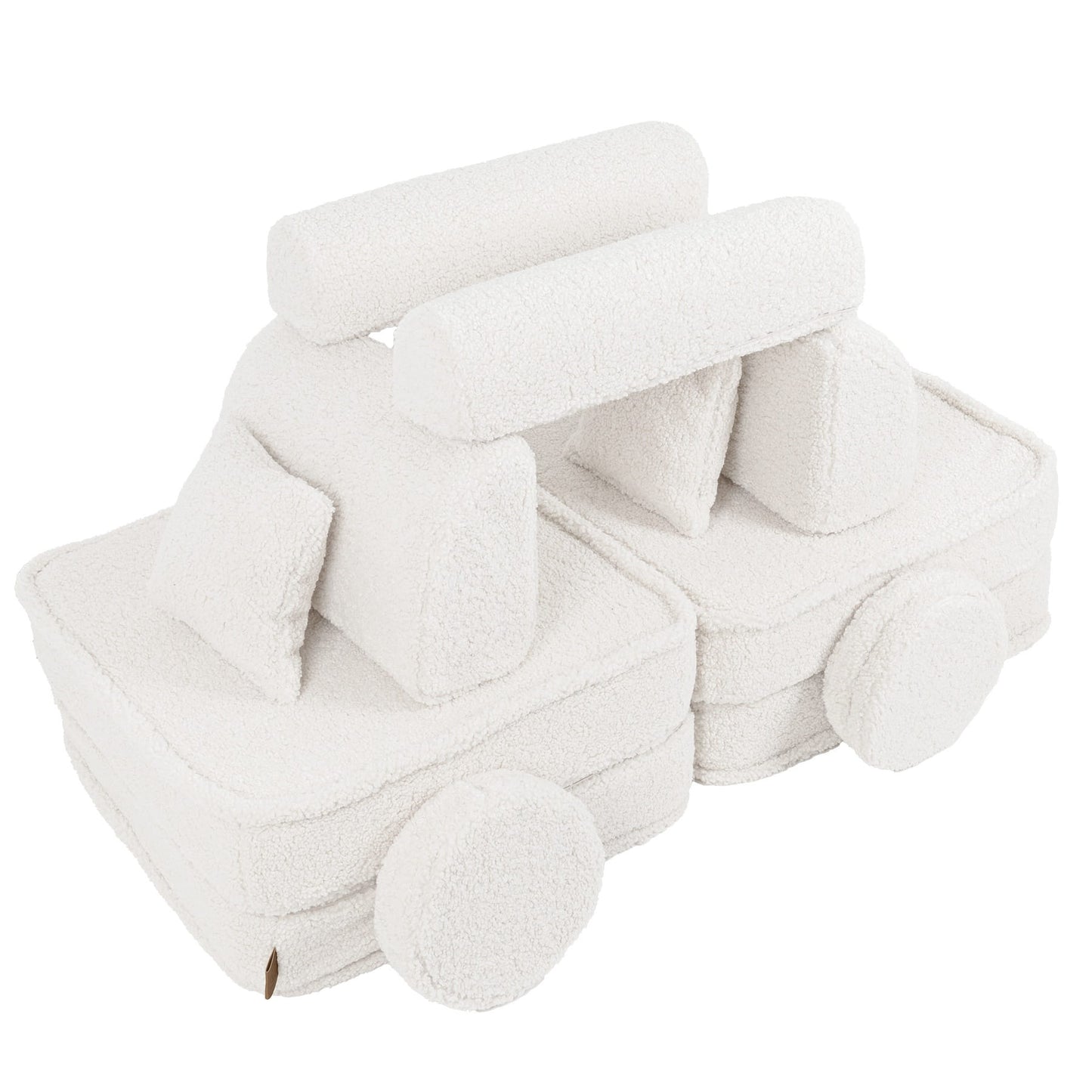 Modulaire Kinderbank Bearly Crèmekleur Zacht Comfortabel by MeowBaby