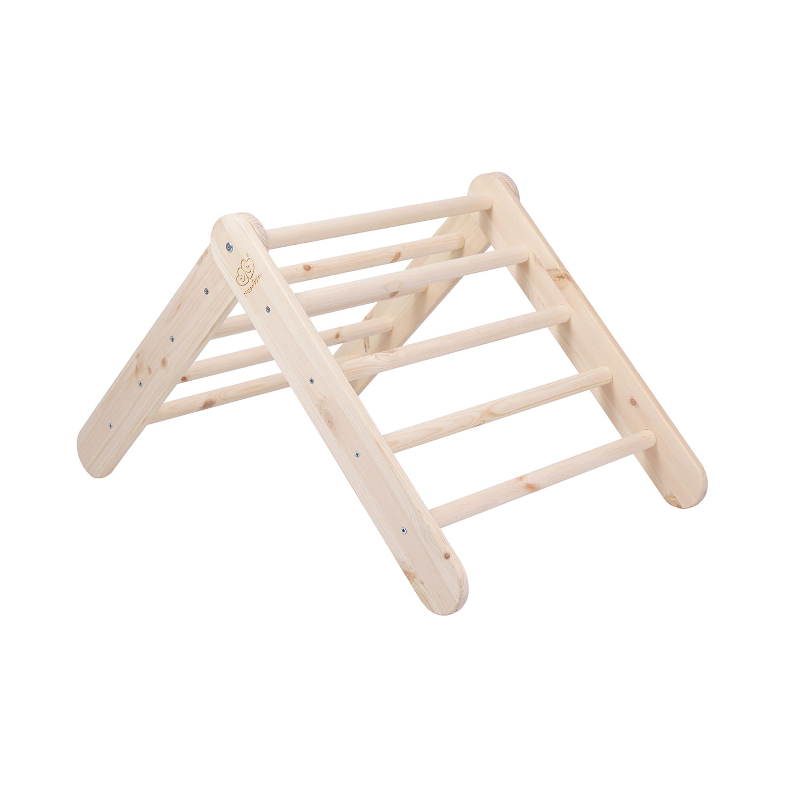 Houten Ladderhuis Met Roze Hoes Voor Kinderen Speelruimte by MeowBaby