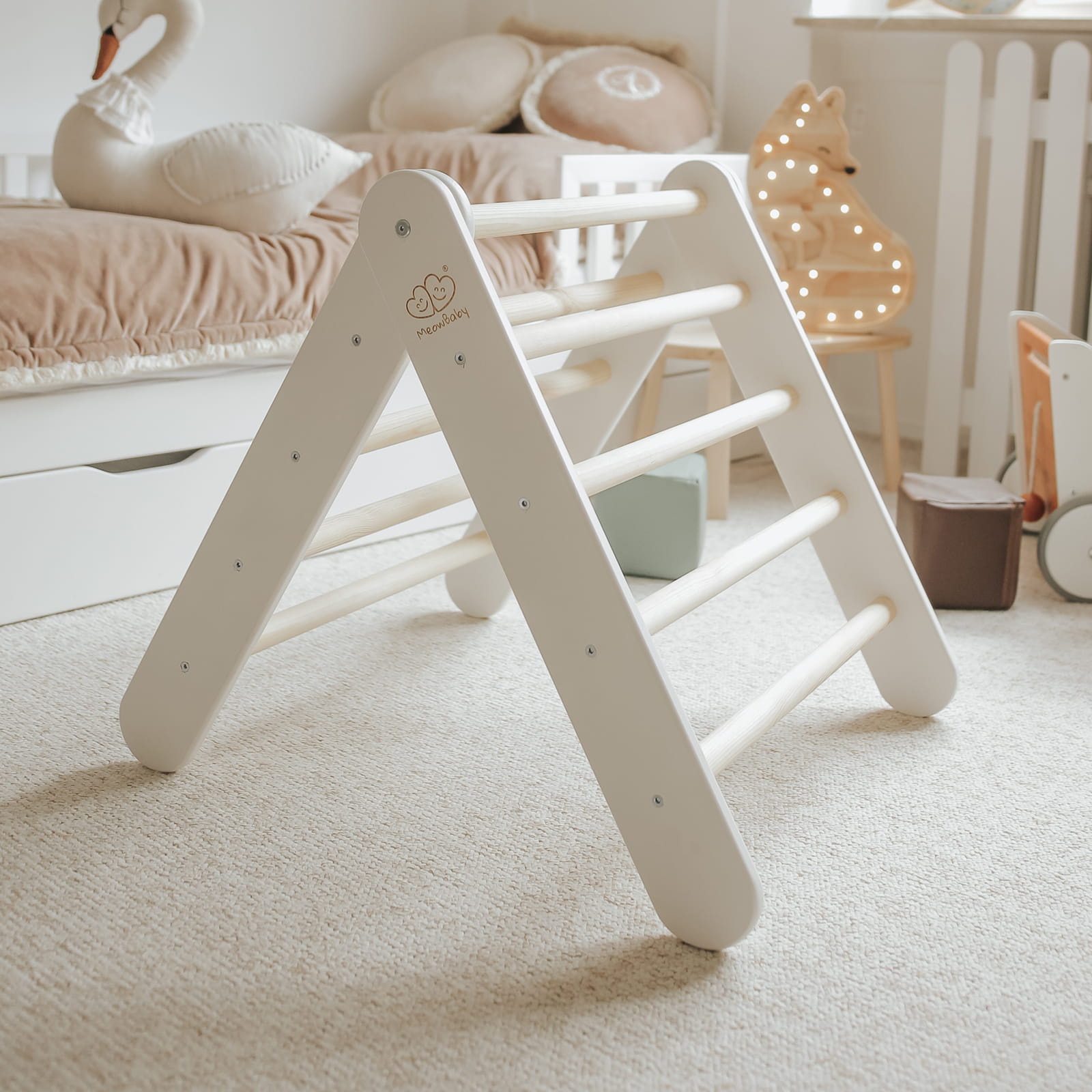 Ladderhuis Roze Dekselbescherming Voor Kleine Kinderen by MeowBaby