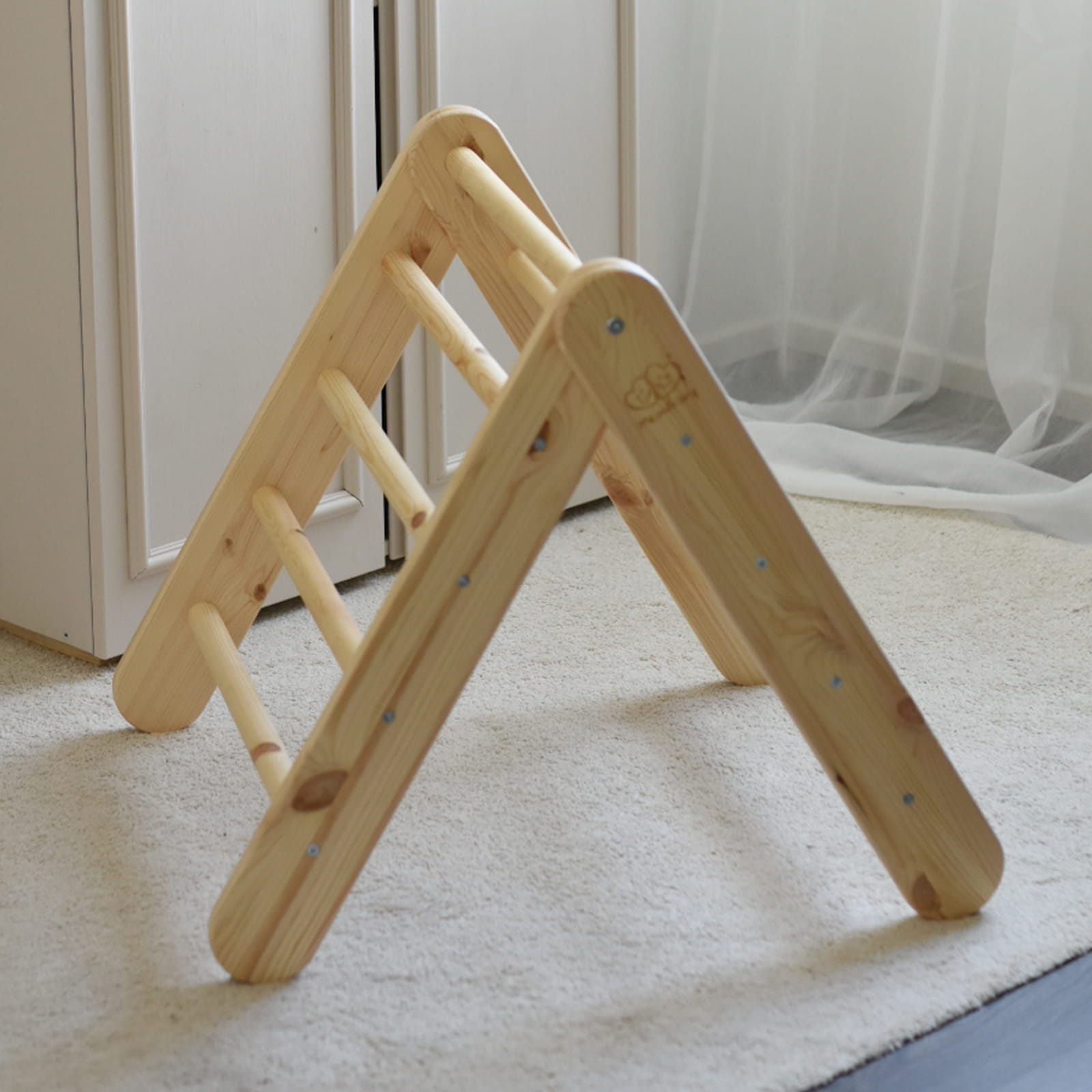 Montessori Houten Pikler Klimladder Natuurhout Veilig by MeowBaby