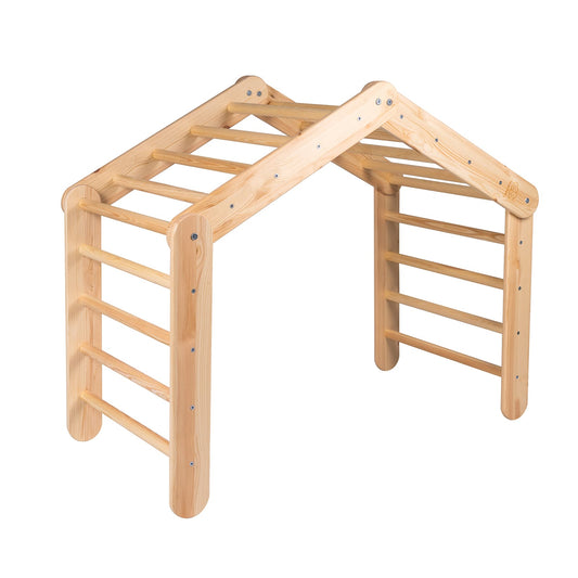 Natuurhouten Ladderhuis Roze Beschermhoes Voor Kinderen by MeowBaby