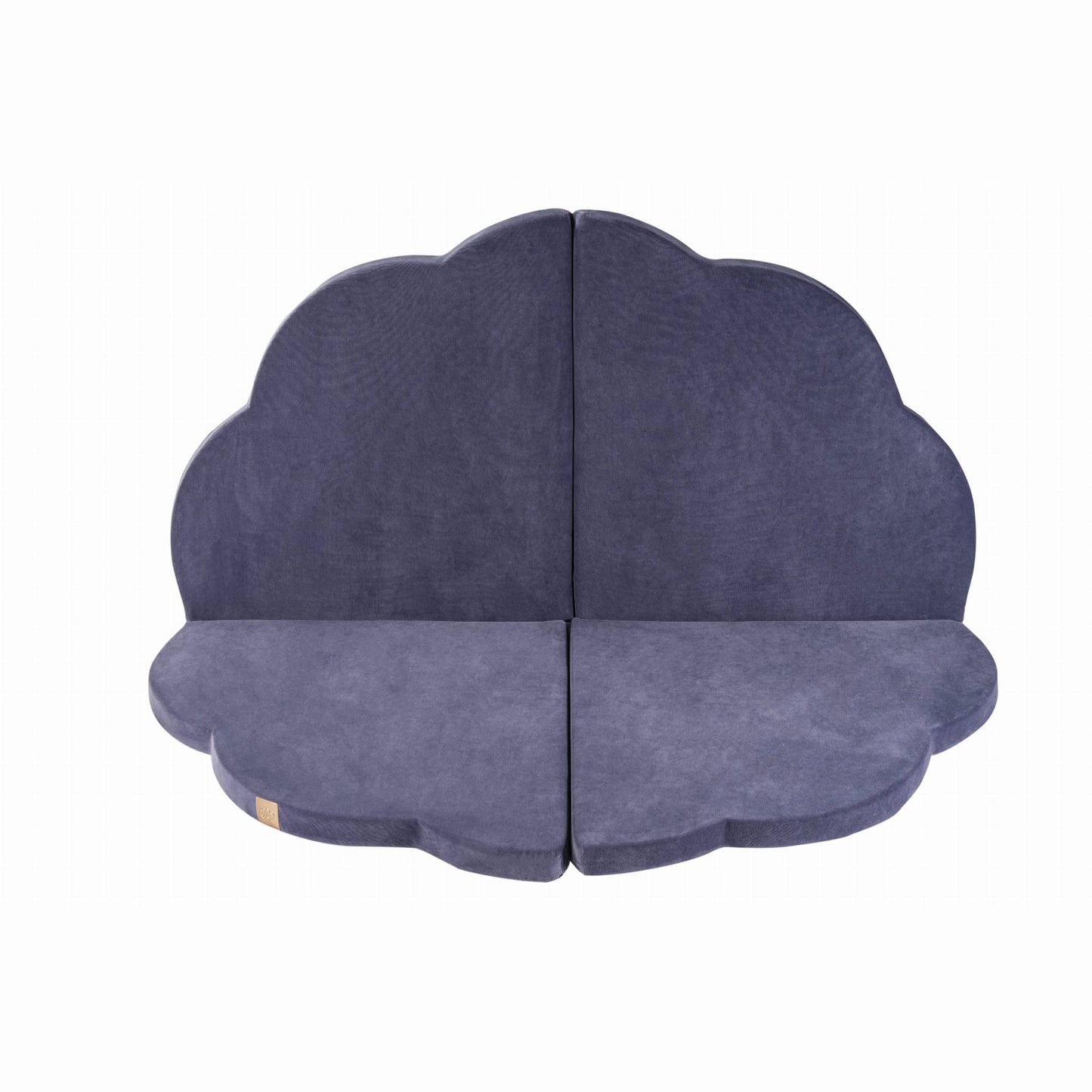 Wolkvormige Speelmat Blauw Grijs Fluweel Comfortabel by MeowBaby