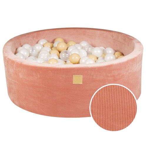 Ballenbak Ronde Ballen Transparant Witte Zandkleur by MeowBaby