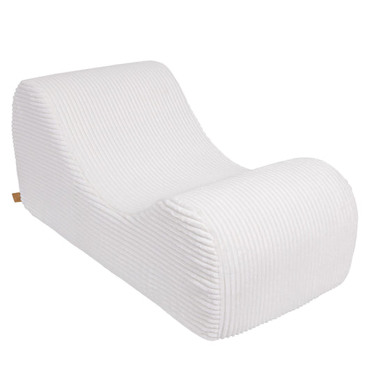 Moderne Loungefauteuil Witte Furrycord Zitcomfort Elegante by MeowBaby