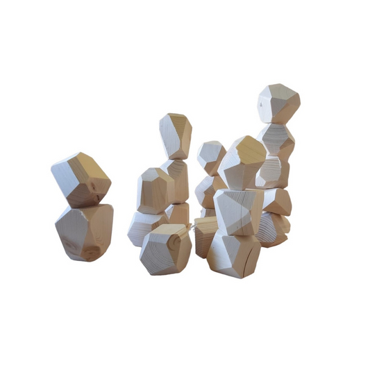 Houten Bouwblokken Met Uiteenlopende Varianten Vormen by ROOSI Traditional Toys