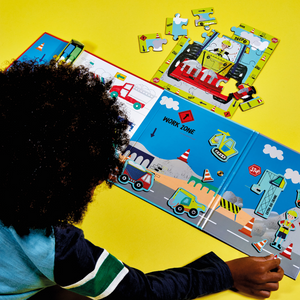 Magnetische Speelset Bouwplaats Puzzel Met Stiften by Floss & Rock