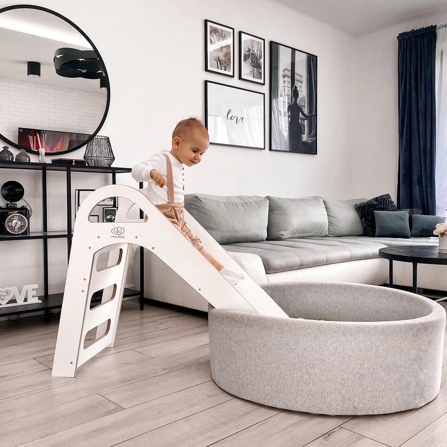 Houten Glijbaan Scandinavisch Speelruimte Voor Kinderen by MeowBaby