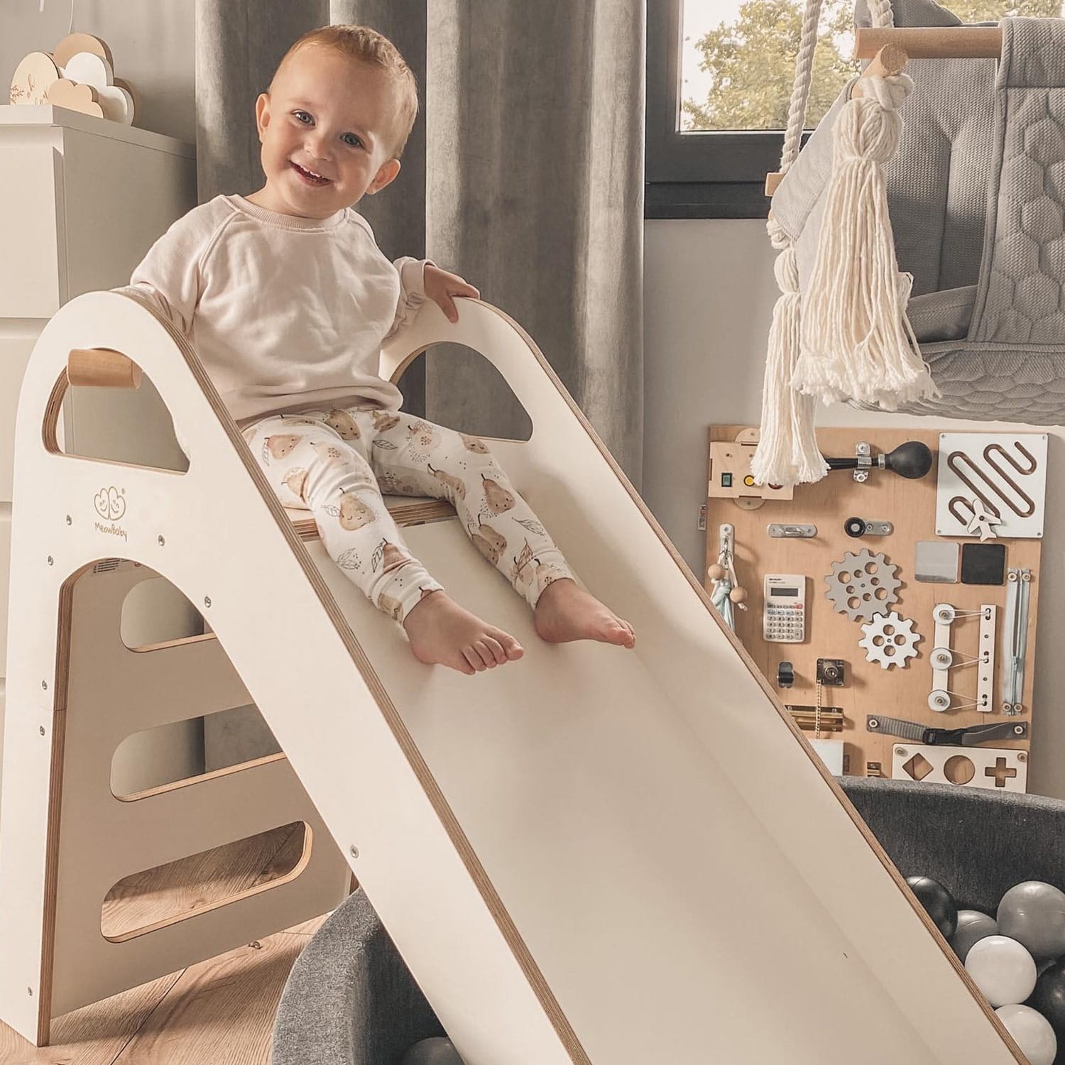 Houten Glijbaan Scandinavisch Speelruimte Voor Kinderen by MeowBaby