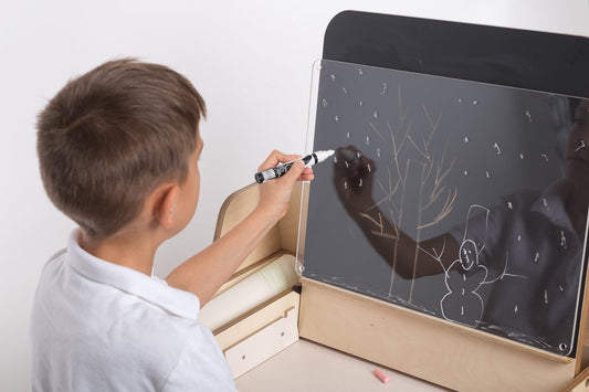 Montessori Tafel En Stoelenset Verstelbaar Mintgroene by Luula