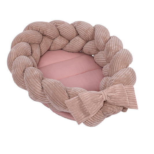 Babynest Gevlochten Korduroy Bumper Verstelbaar Praktisch by MeowBaby