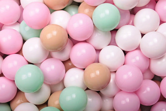 Ballenbak Geleverd Ballenpakket 200 Pastelroze Beige by MeowBaby
