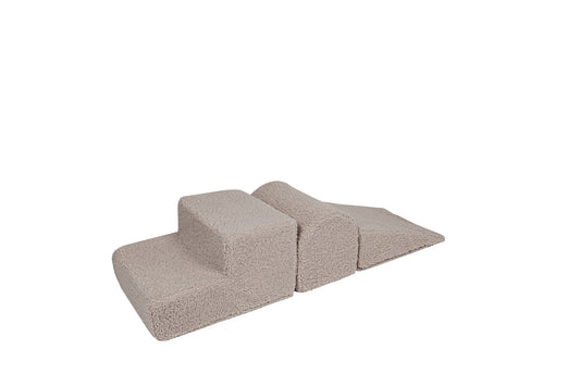 Korduroy Vormenset Drie Elementen Lichtgrijs Speels by MeowBaby