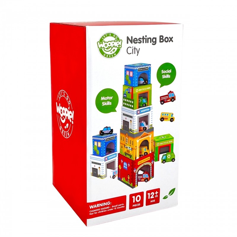 Houten Puzzel Kubus Voertuigen Educatief Interactief by Woopie Let's Go Green