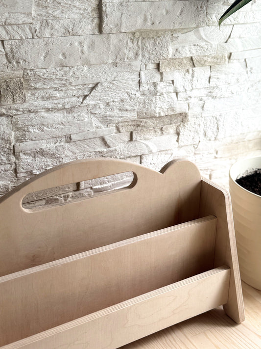 Montessori Houten Dubbelzijdige Boekenplank Natuur Klein by OakHill