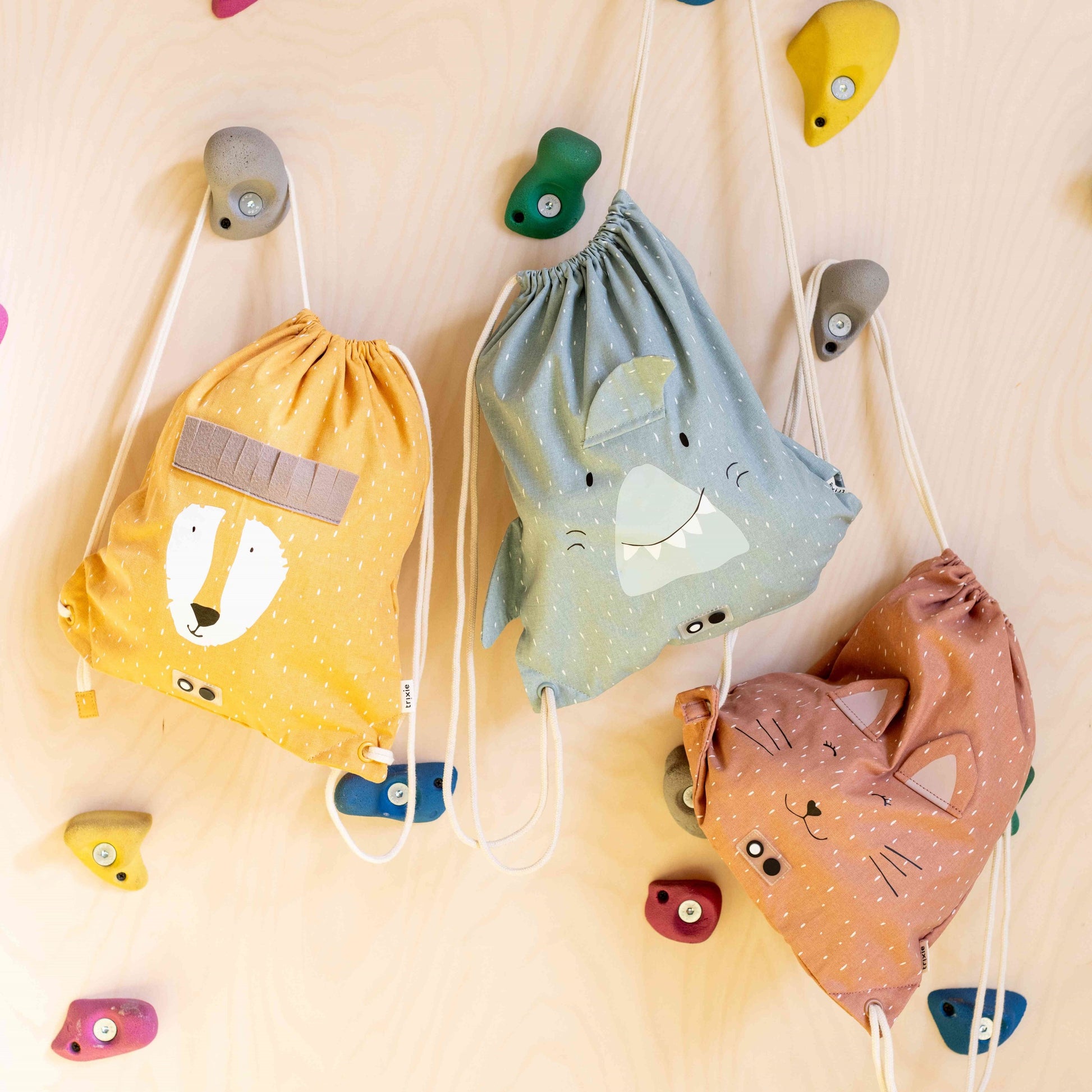 Trekkoordzak Waterdicht Naamlabel Klein Binnenvak Speels by Trixie Baby