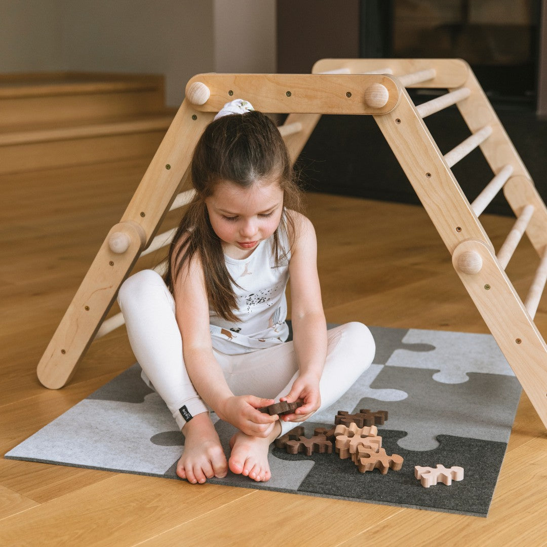 Vilt Puzzel Speelmat Veiligheidsrand Ecologisch Vriendelijk by Ette Tete