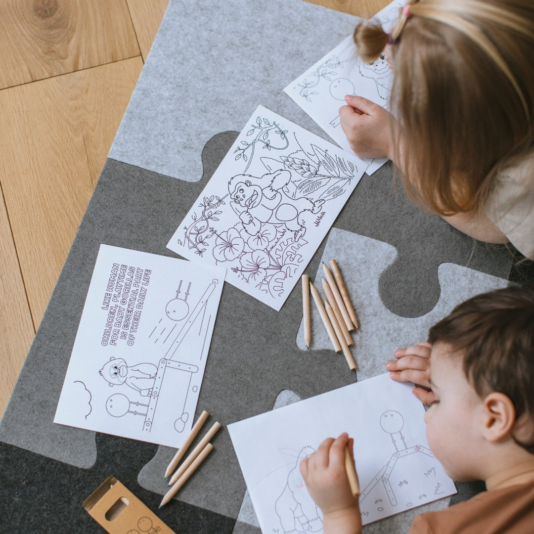 Vilt Puzzel Speelmat Veiligheidsrand Ecologisch Vriendelijk by Ette Tete