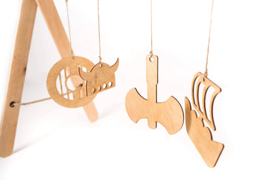Houten Babyspeelgym Voor Baby Ontwikkeling Beweging by Ewart Woods