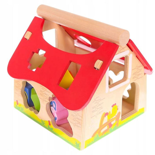 Houten Boerderij Vormensorteerder Met Dieren Kleurig by Gerardo's Toys