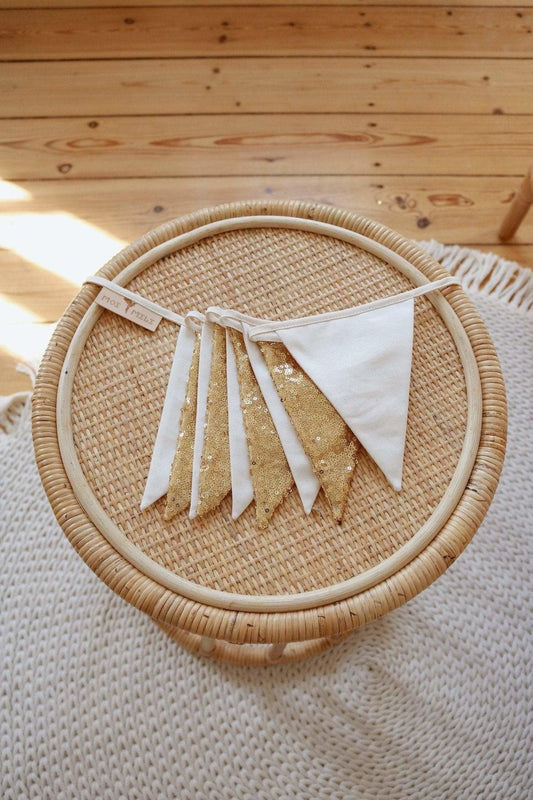 Pailletten Slinger Goud Beige Voor Kinderkamerdecor by moi mili