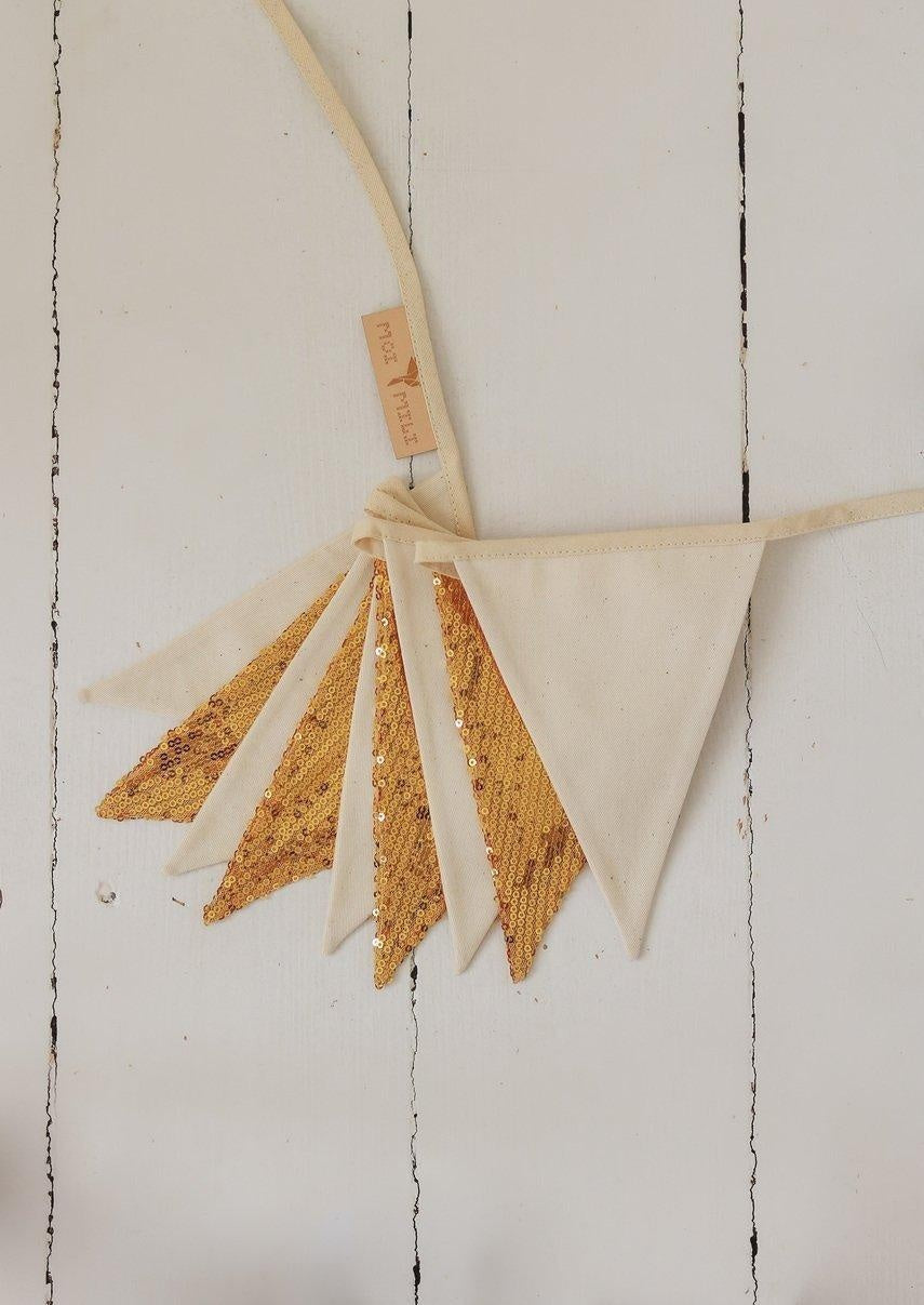 Pailletten Slinger Goud Beige Voor Kinderkamerdecor by moi mili