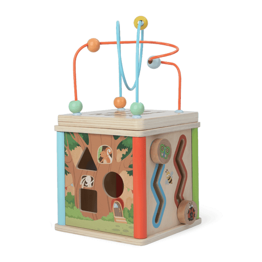 Houten Ontwikkelingskubus Motorische 15 Centimeter by Gerardo's Toys